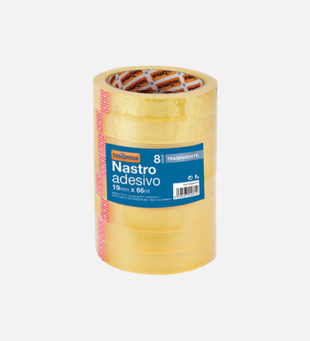 02NIK010 Nastro adesivo trasparente 19x66 NikOffice