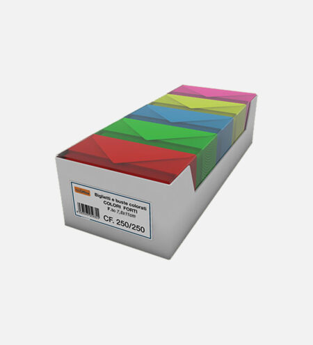 39NIK023 Biglietti e buste colorate NikOffice