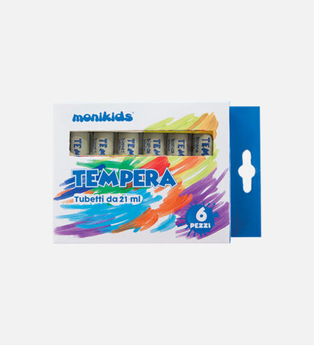 54NIK015 Tempera 6 colori Monikids NikOffice