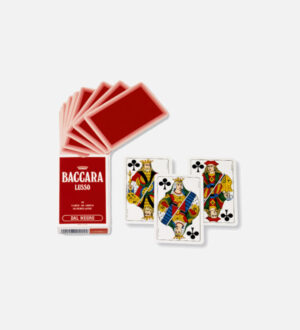 Carte Dal Negro Baccara fondo rosso