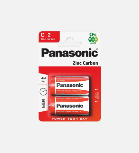 PAN41 Batteria Mezza Torcia Panasonic Zinco Carbone