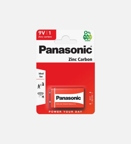 PAN43 Batteria 9v Panasonic Zinco Carbone