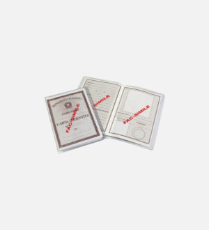 BUSTA PORTA CARTA D'IDENTITA' TRASPARENTE PZ100