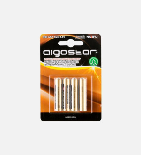 AIGOSTAR MINISTILO AAA 1,5V ZINCO CARBONIO X4 PZ20 AIGOSTAR MINISTILO AAA 1,5V ZINCO CARBONIO X4 PZ20